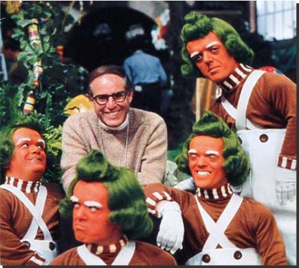 Mel Stuart on the set of WILLY WONKA AND THE CHOCOLATE FACTORY